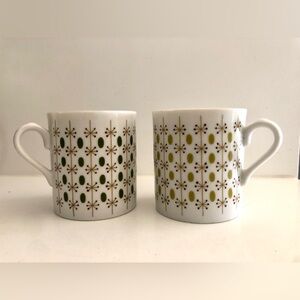 Set (2) of Vintage Atomic MCM espresso cups